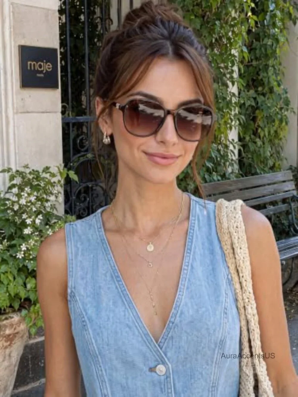 Oversized Round Sunglasses with UV400 Protection Full Frame